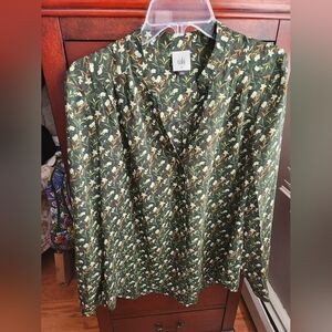 Cabi Leaf Blouse
